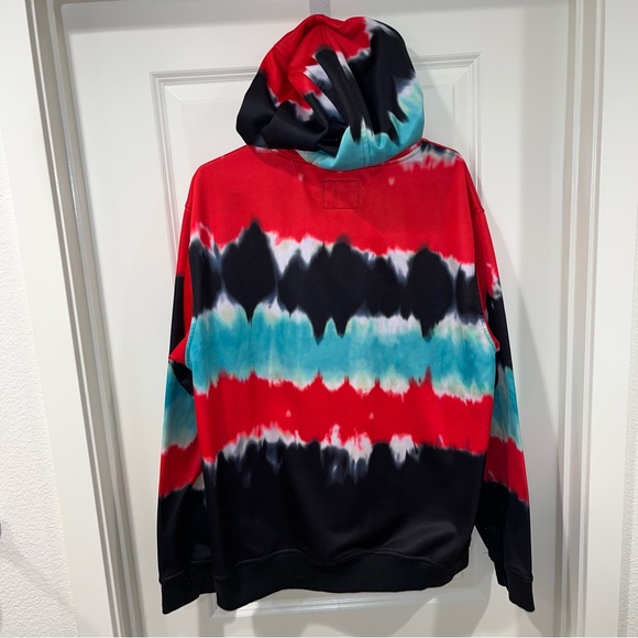 Encrypted Hustle pullover Hoodie multicolor unisex size XL logo front & sleeve - Picture 5 of 8